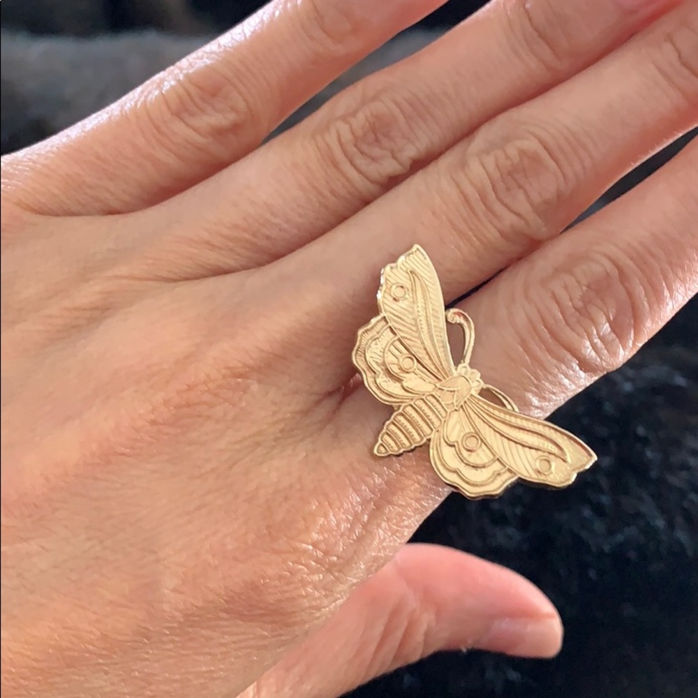 Gold Butterfly Ring